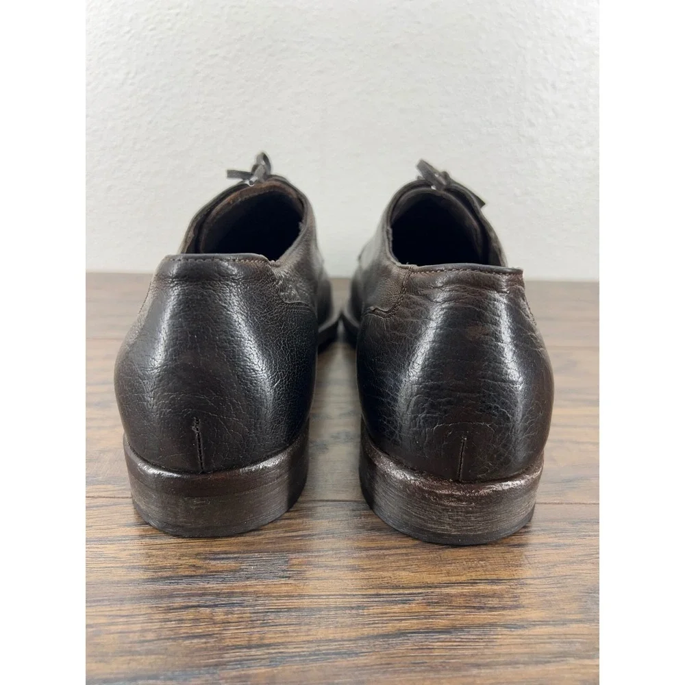 J&M 1850 Johnston & Murphy Italy Men's Dark Brown Leather Oxfords Dress 11M‎